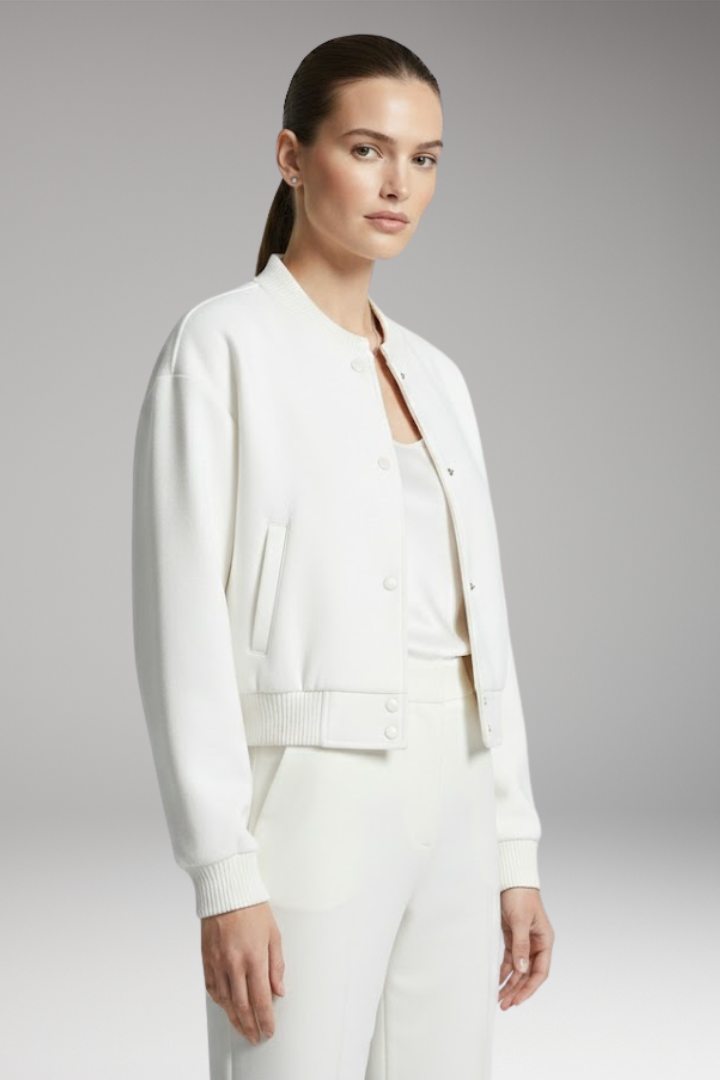 Women's Snap Closure Cropped Jacket