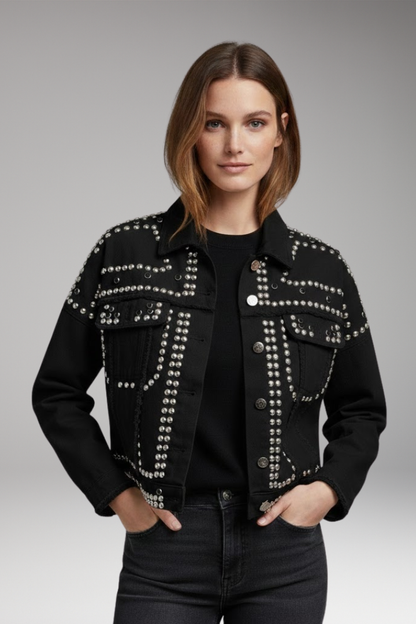 Women's Turn Down Collar Jacket Button Front