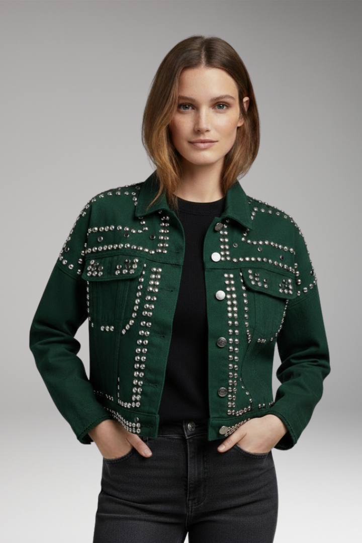 Women's Turn Down Collar Jacket Button Front