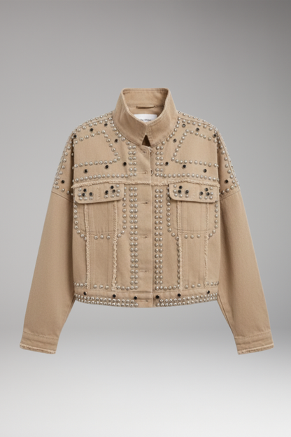 Women's Turn Down Collar Jacket Button Front - Vonnera