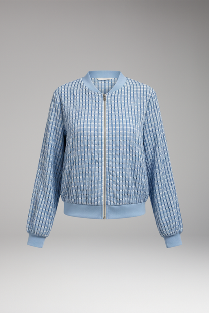 Women's Textured Zip Jacket - Vonnera