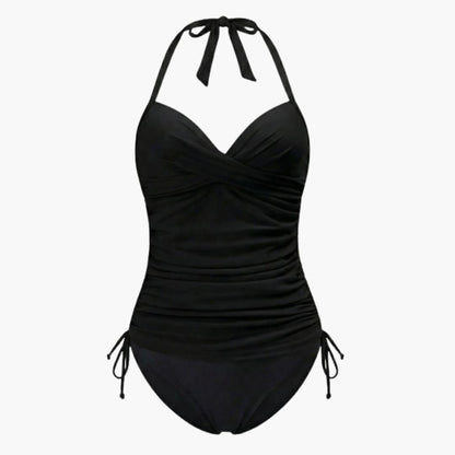 Women's Leopard Tankini Swimsuit High-Waist Bottom