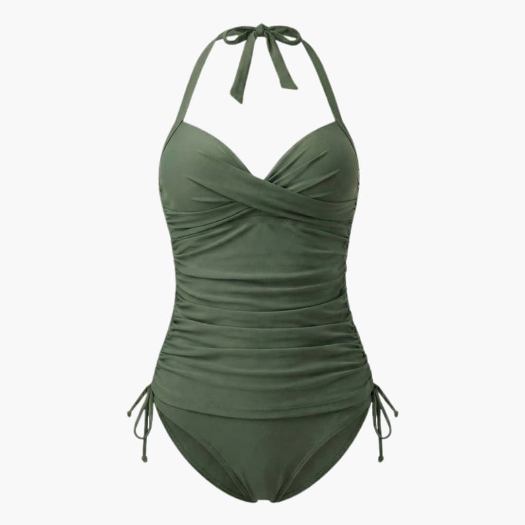 Women's Leopard Tankini Swimsuit High-Waist Bottom - Vonnera