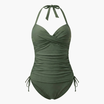 Women's Leopard Tankini Swimsuit High-Waist Bottom - Vonnera