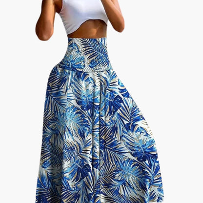 Women's A-Line Skirt Elastic Waist Side Pockets - Vonnera