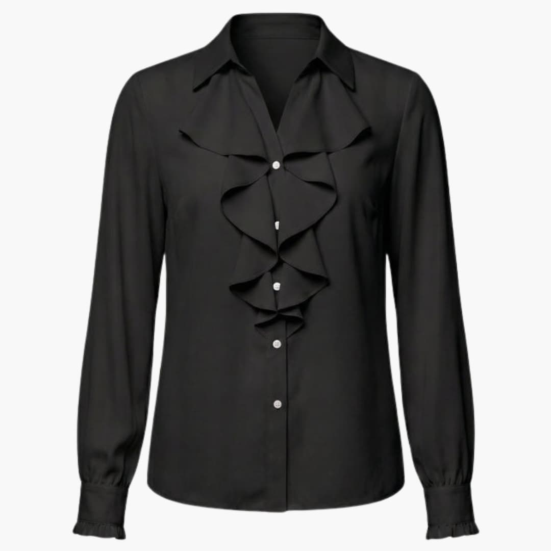Women's Crew Neck Blouse Long Sleeve Loose Fit
