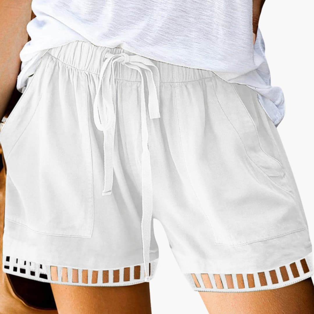 Women's Loose Fit Drawstring Shorts Cotton