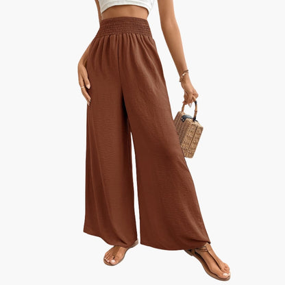 Women's Loose Fit Elastic Waist Pants with Pockets