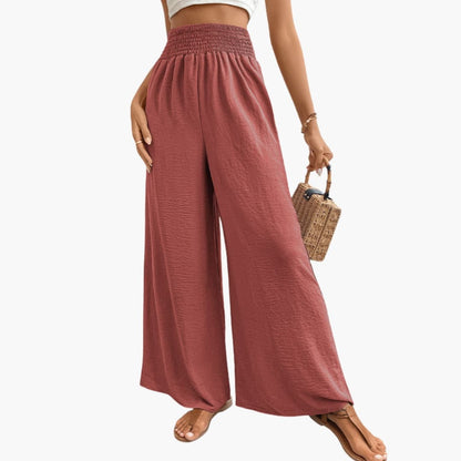 Women's Loose Fit Elastic Waist Pants with Pockets
