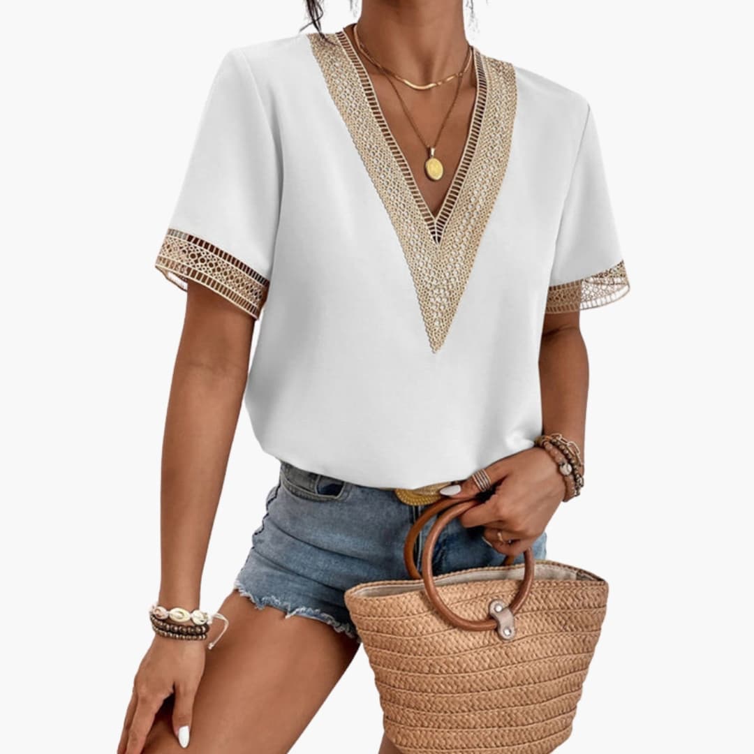 Women's Short Sleeve T-Shirt Loose Fit Cotton - Vonnera