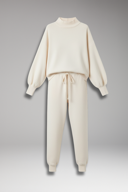 Women's Lounge Pants Set Elastic Waistband - Vonnera