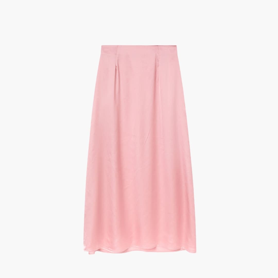 Women's High Waist Maxi Skirt Satin
