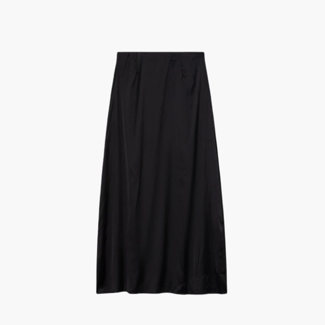 Women's High Waist Maxi Skirt Satin - Vonnera