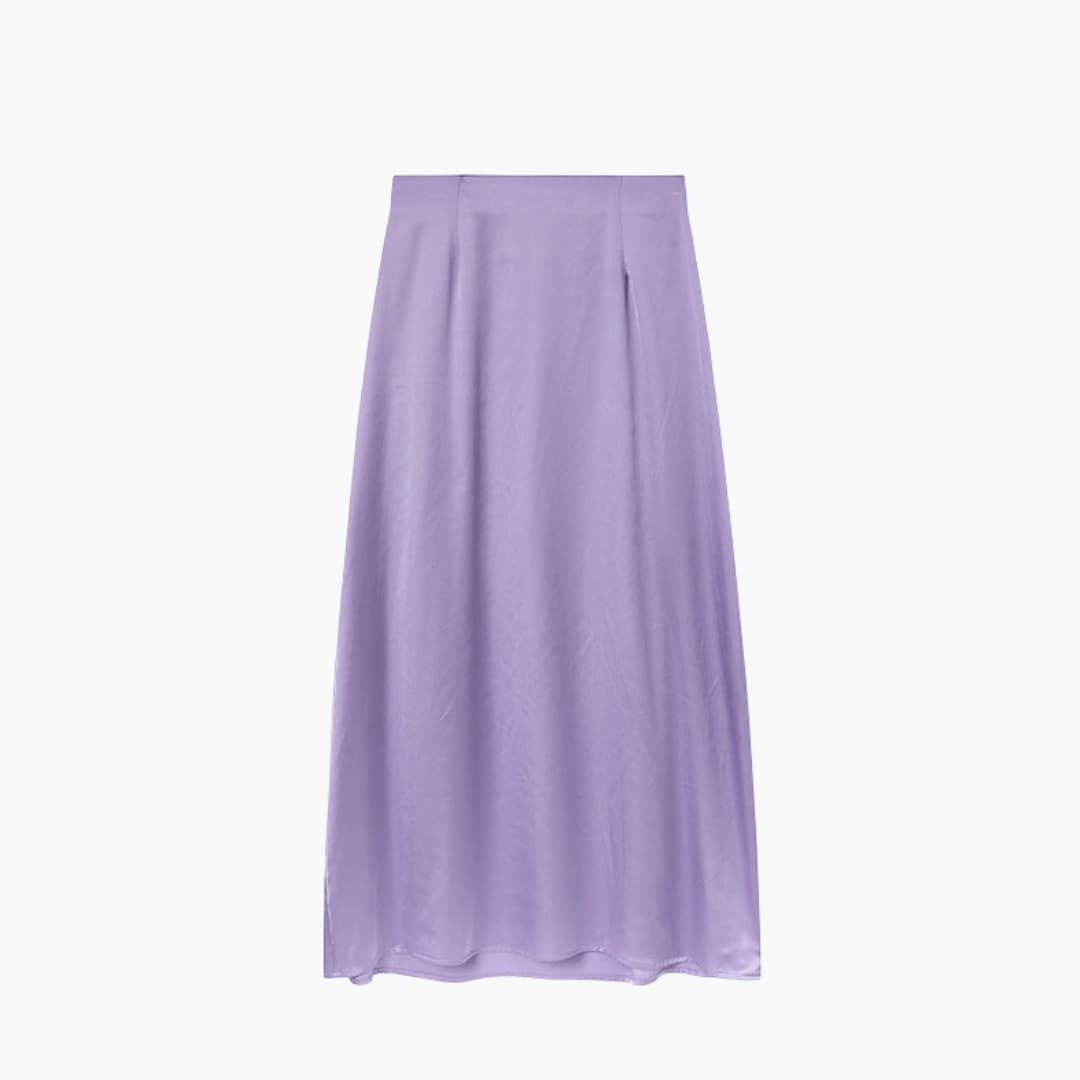 Women's High Waist Maxi Skirt Satin