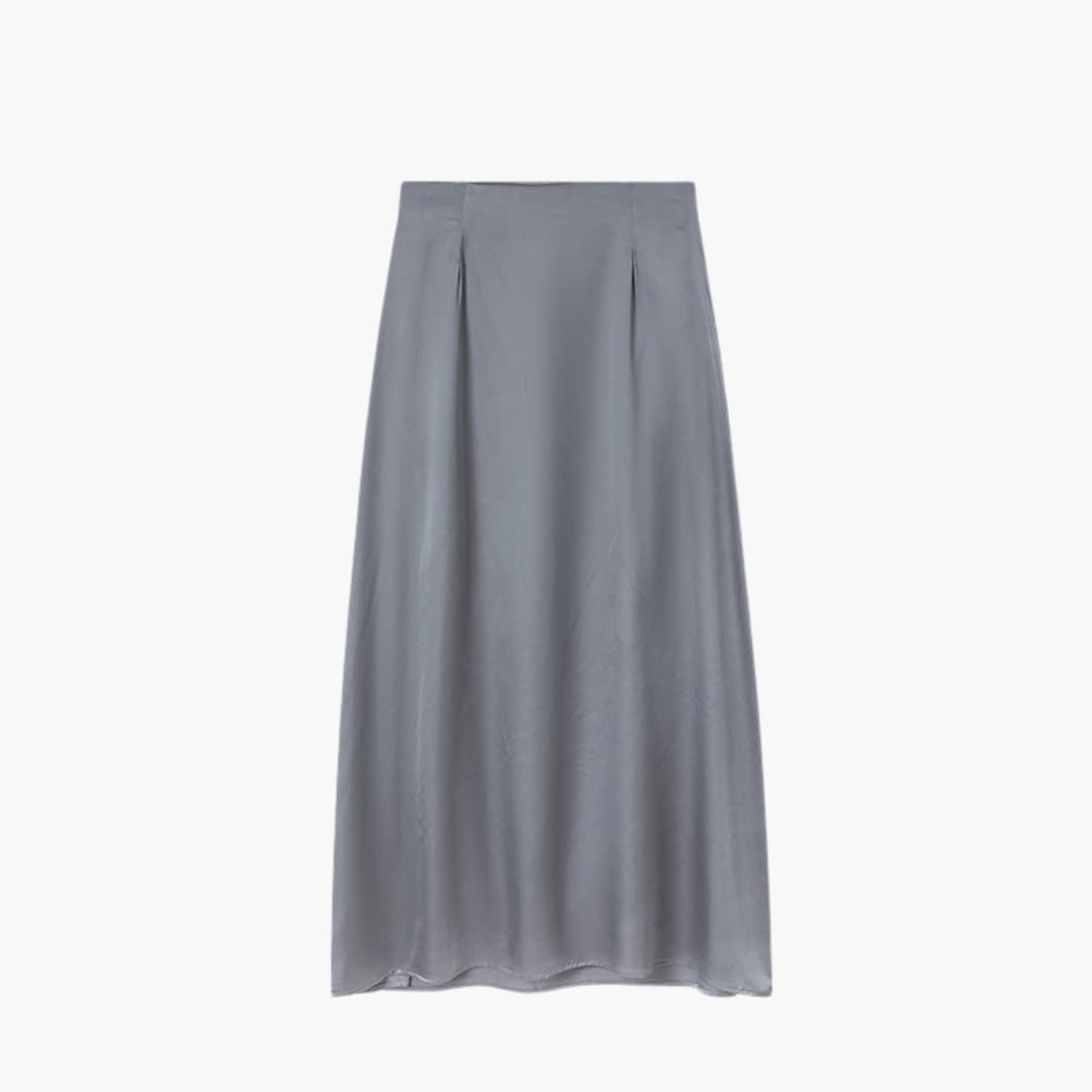 Women's High Waist Maxi Skirt Satin