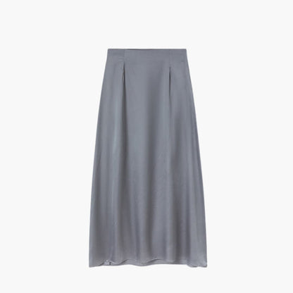 Women's High Waist Maxi Skirt Satin