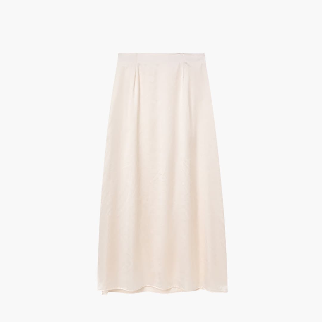 Women's High Waist Maxi Skirt Satin