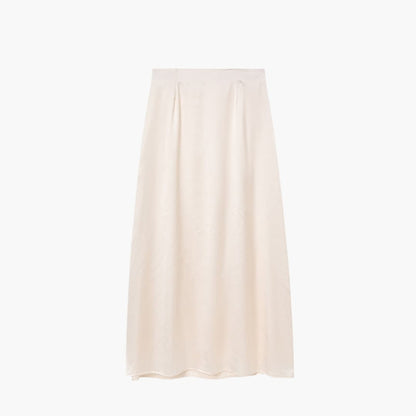 Women's High Waist Maxi Skirt Satin