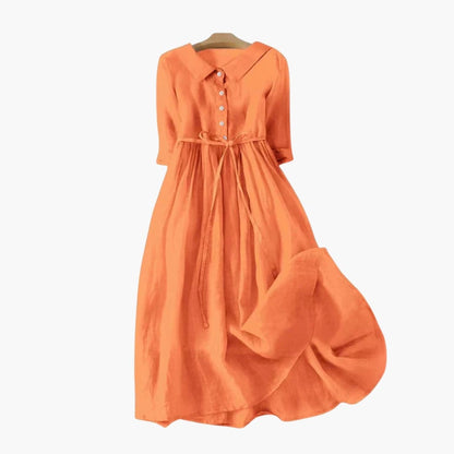 Women's Short Sleeve Midi Dress Loose Fit Summer - Vonnera