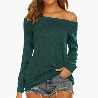Women's Off Shoulder Long Sleeve Blouse