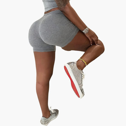 Women's Cropped Tee Shorts Set