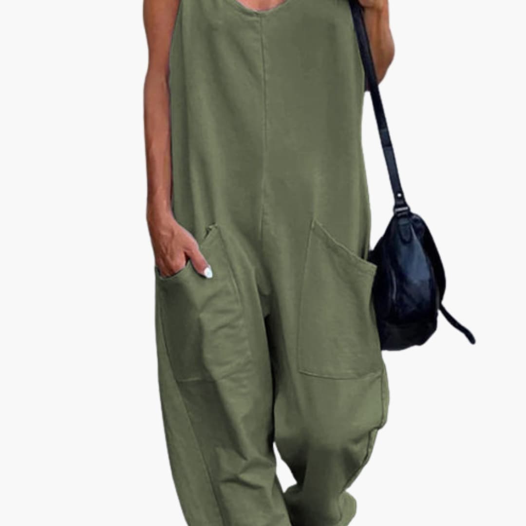 Women's Overalls Adjustable Shoulder Straps Front Pockets