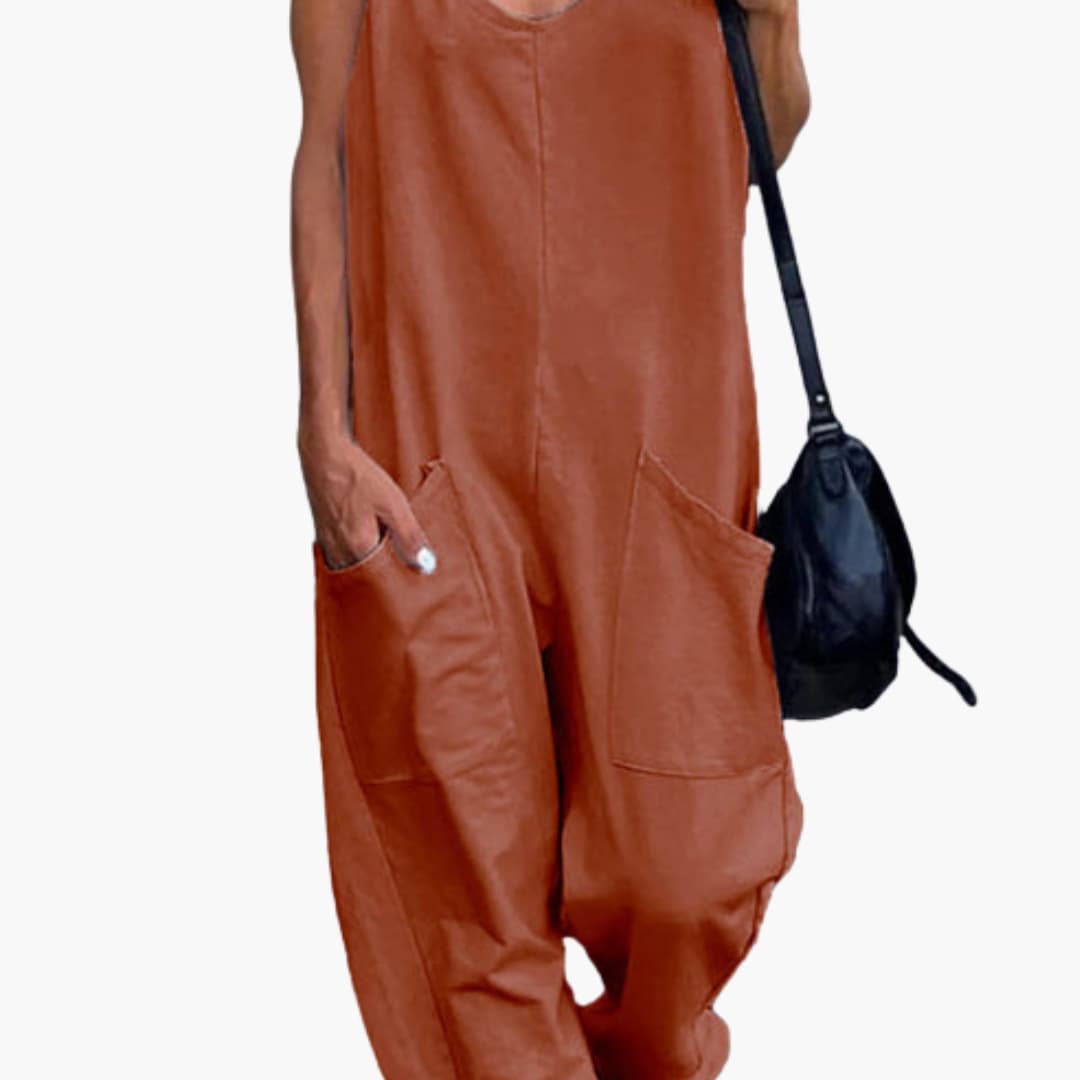 Women's Overalls Adjustable Shoulder Straps Front Pockets