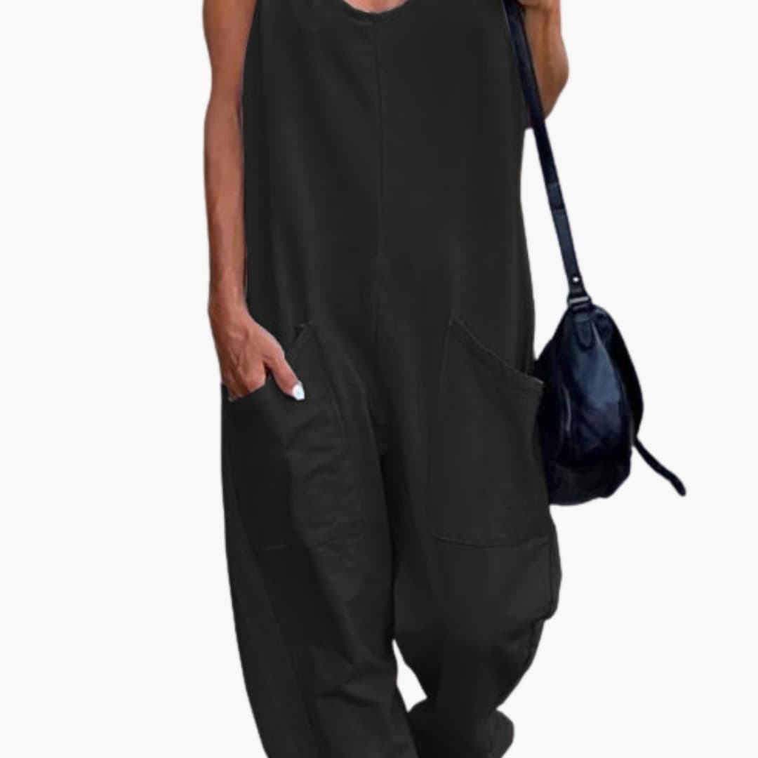Women's Overalls Adjustable Shoulder Straps Front Pockets