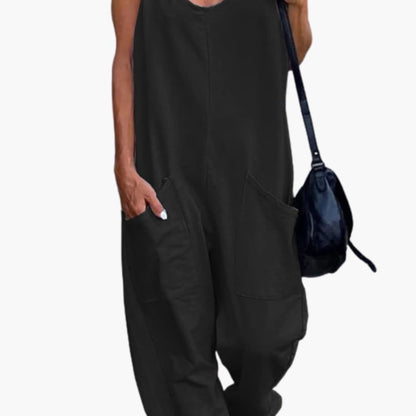 Women's Overalls Adjustable Shoulder Straps Front Pockets