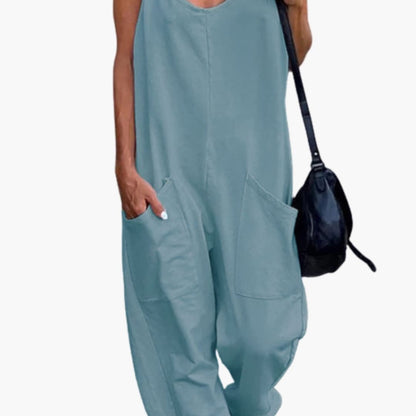 Women's Overalls Adjustable Shoulder Straps Front Pockets