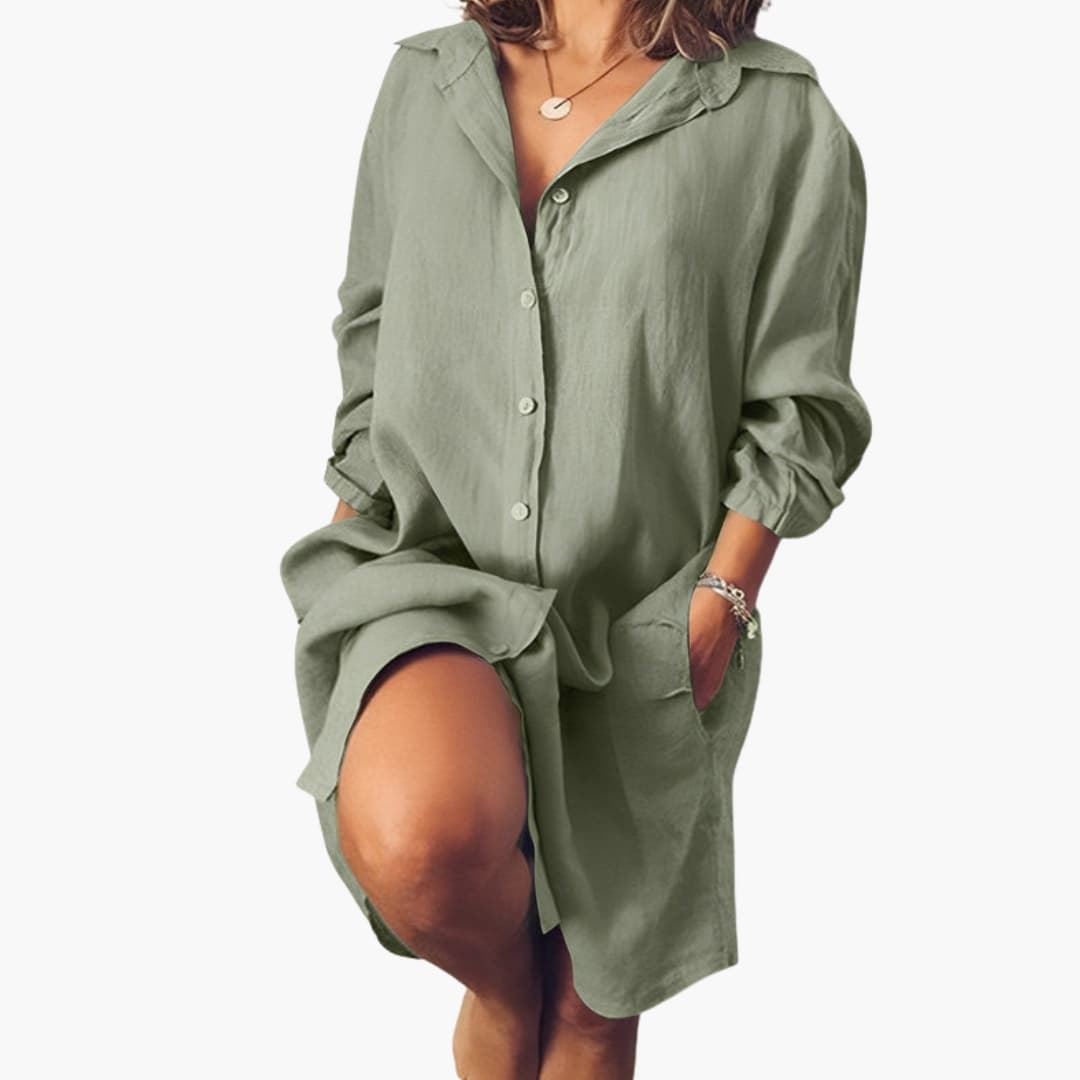 Women's Long Sleeve Button Up Shirt