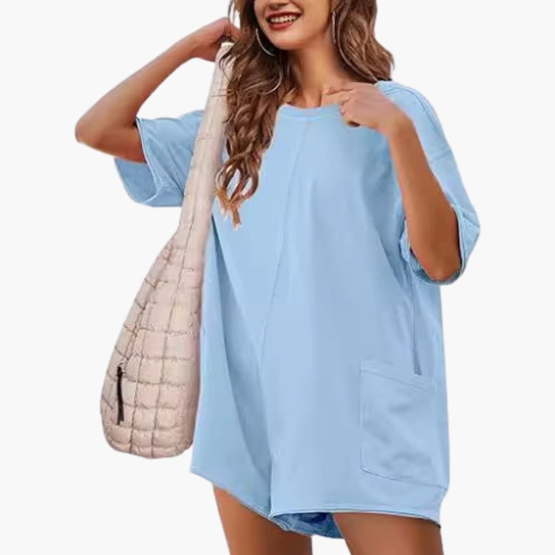 Women's Short Sleeve Mini T-Shirt Dress
