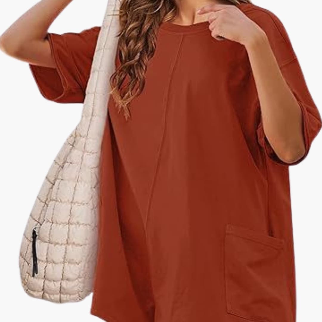 Women's Short Sleeve Mini T-Shirt Dress