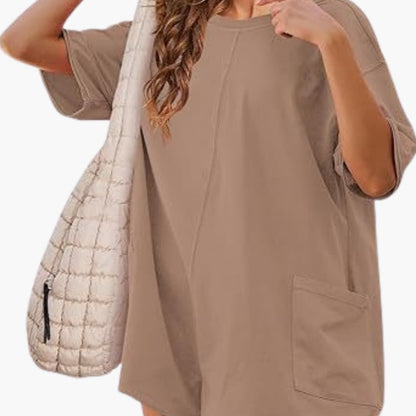 Women's Short Sleeve Mini T-Shirt Dress