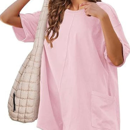 Women's Short Sleeve Mini T-Shirt Dress