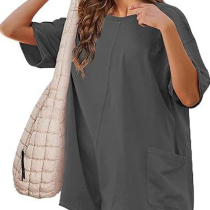 Women's Short Sleeve Mini T-Shirt Dress