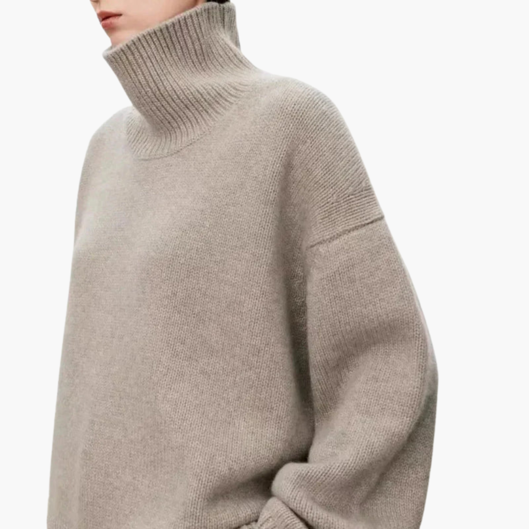 Women's Oversized High Neck Sweater Relaxed Fit