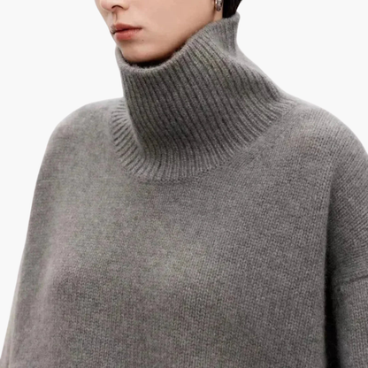 Women's Oversized High Neck Sweater Relaxed Fit