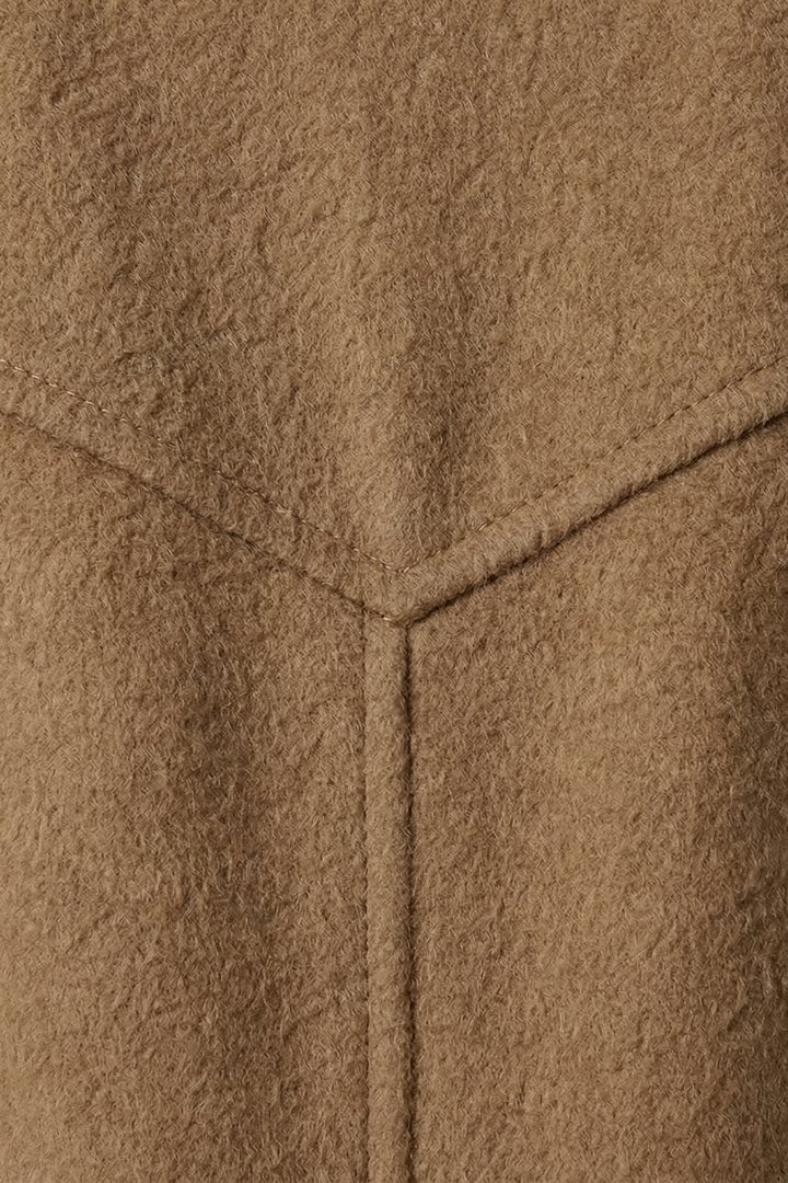 Women's Trench Coat Oversized Lapel Collar Beige