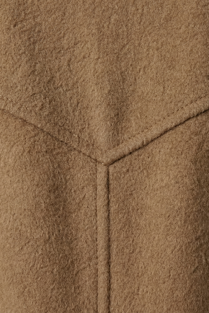 Women's Trench Coat Oversized Lapel Collar Beige