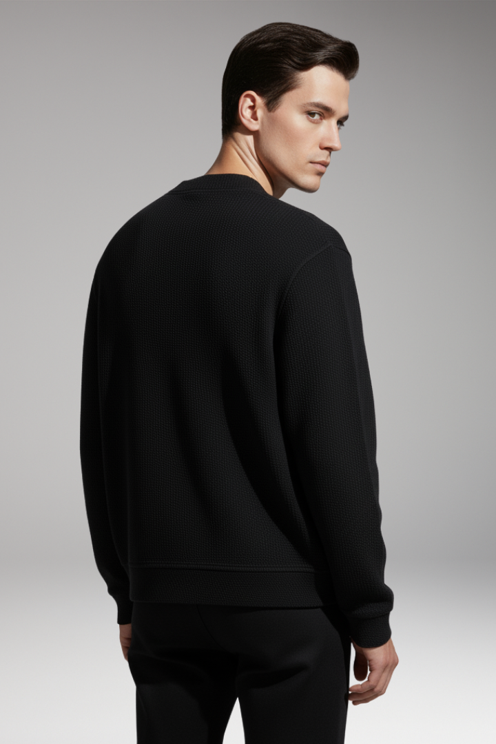 Men's Zip Cardigan Oversized Deep Pockets