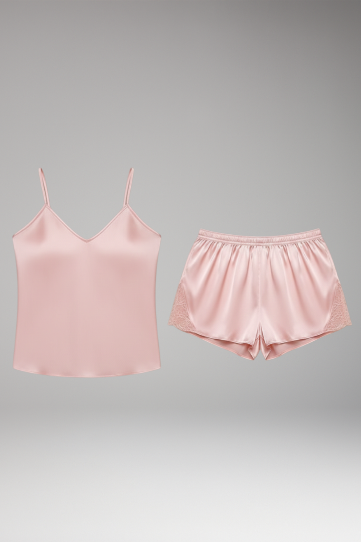 Women's Satin Camisole Pajama Set - Vonnera