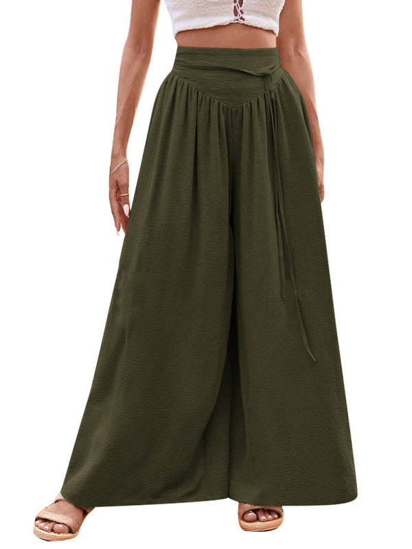 Women's High Waist Palazzo Pants Casual Cut - Vonnera