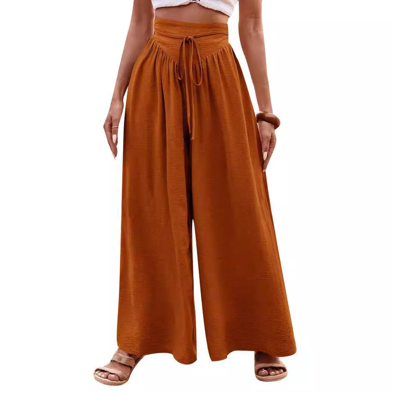 Women's High Waist Palazzo Pants Casual Cut