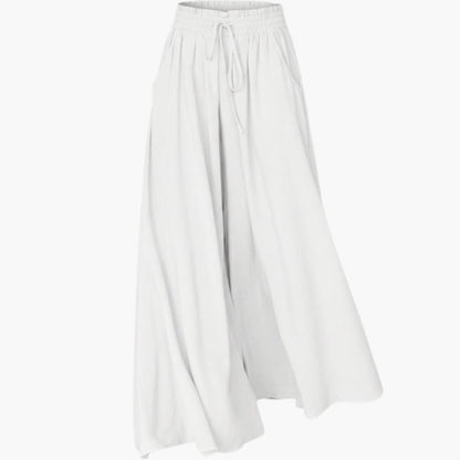 Women's Palazzo Pants Elastic Waist Black