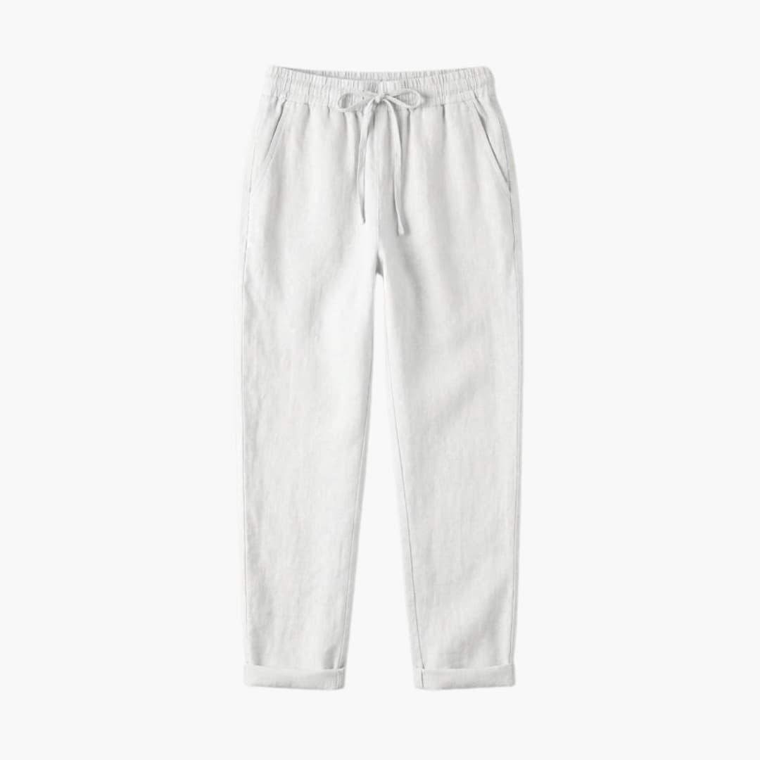 Women's Drawstring Pants Rolled Hem