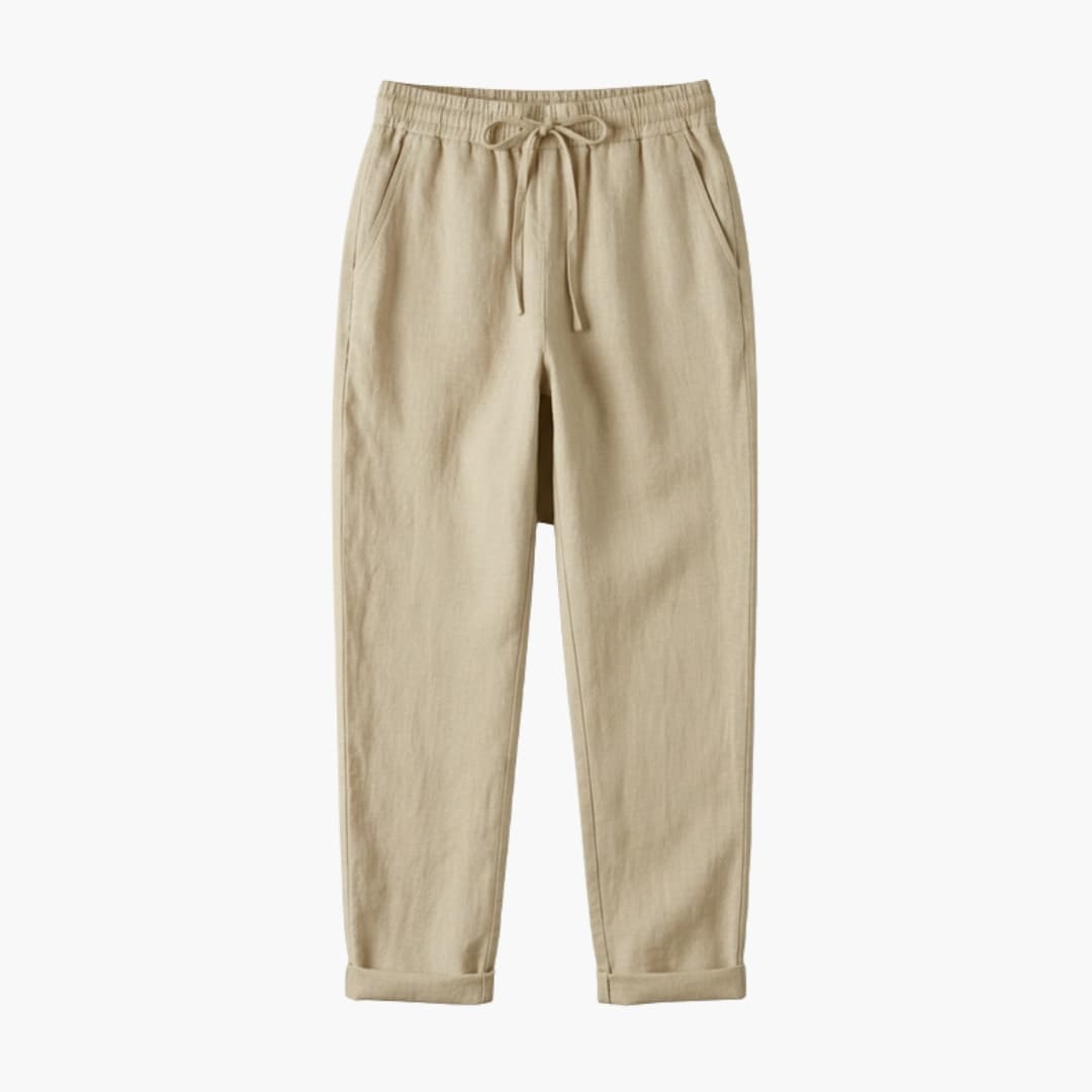Women's Drawstring Pants Rolled Hem