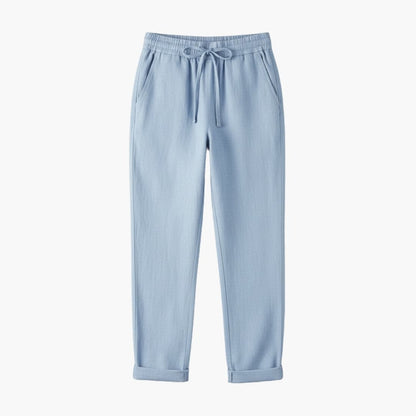 Women's Drawstring Pants Rolled Hem
