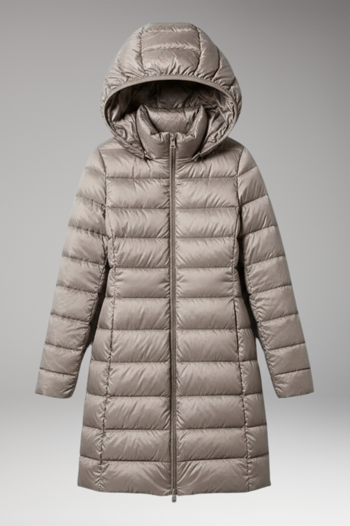 Women's Hooded Parka Waterproof Front Zip Jacket - Vonnera