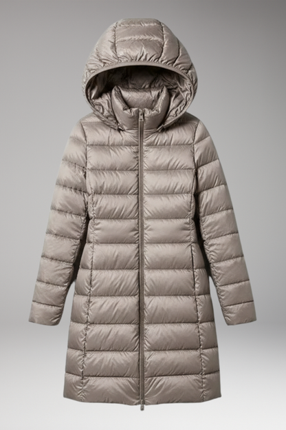 Women's Hooded Parka Waterproof Front Zip Jacket - Vonnera